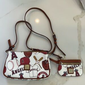 Dooney & Bourke Angels Baseball Crossbody purse w coin purse